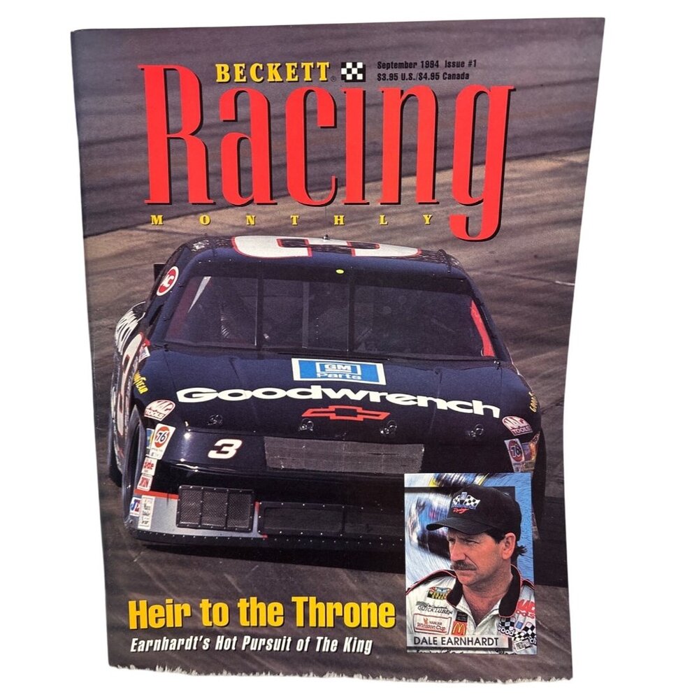 Beckett Racing September 1994 Issue #1  Earnhardt & Jeff Gordon NASCAR Magazine